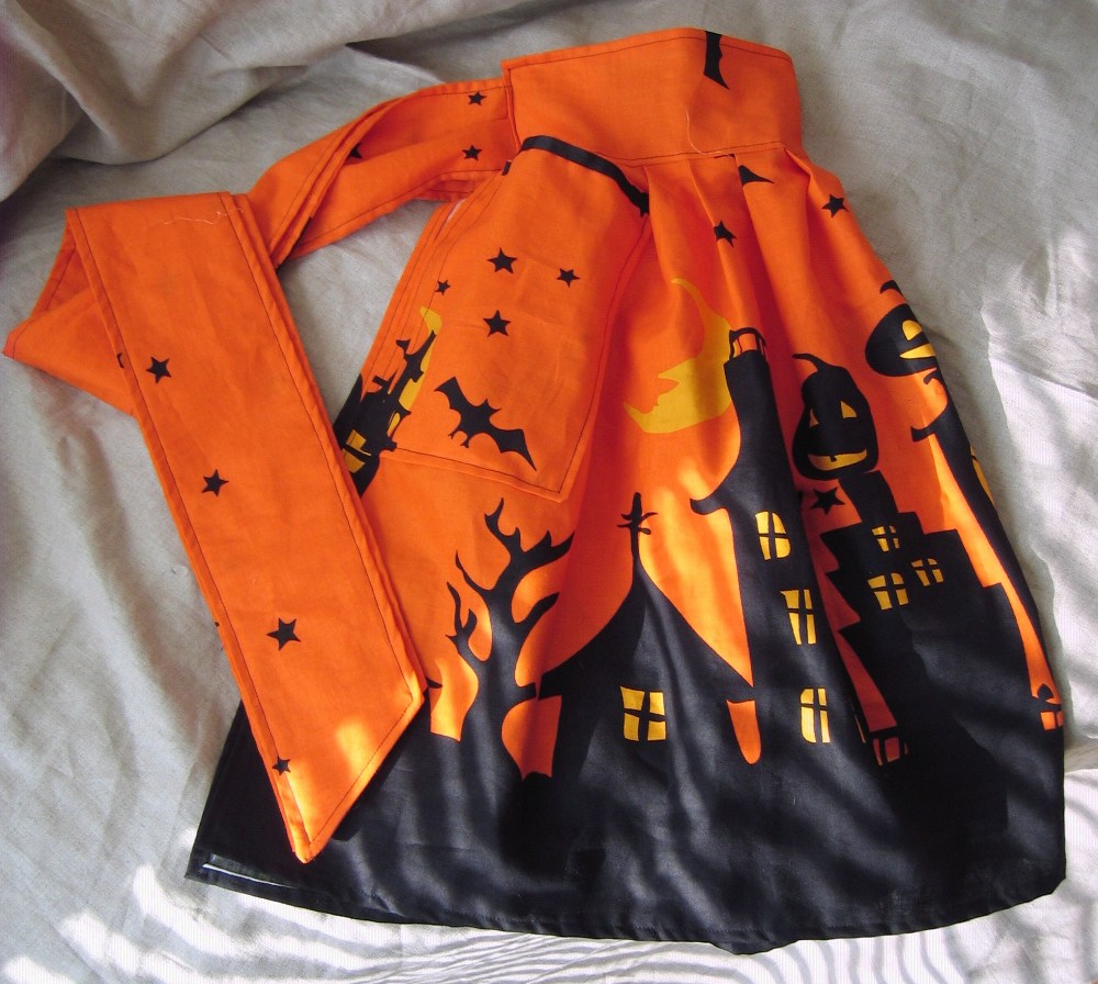 Sewn Halloween Apron